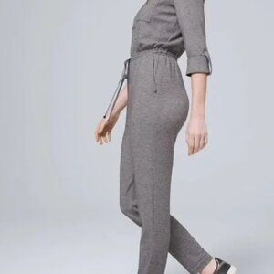White House Black Market Gray Jumpsuit size 8